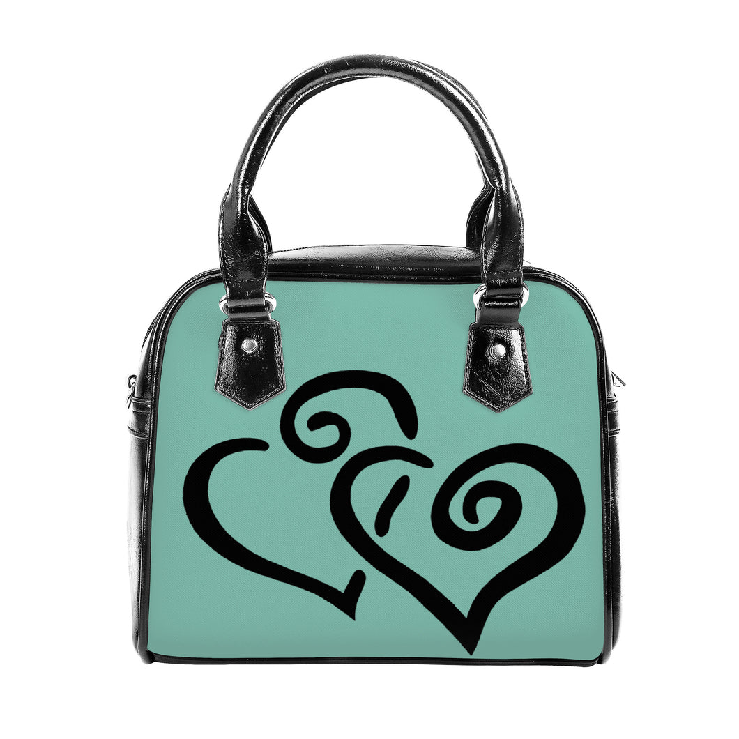 Ti Amo I love you - Exclusive Brand - Neptune - Double Black Heart -  Shoulder Handbag