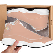 Load image into Gallery viewer, Ti Amo I love you - Exclusive Brand  - Almost Apricot - Mens / Womens  - Unisex Basketball Shoes - White Laces
