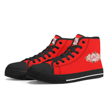 Load image into Gallery viewer, Ti Amo I love you - Exclusive Brand - High-Top Canvas Shoes - Black Soles
