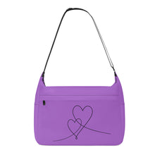 Load image into Gallery viewer, Ti Amo I love you - Exclusive Brand  - Tranquil Blue - Double Script Heart - Journey Computer Shoulder Bag
