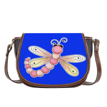 Load image into Gallery viewer, Ti Amo I love you - Exclusive Brand  - Blue Blue Eyes - Dragonfly - Saddle Bag
