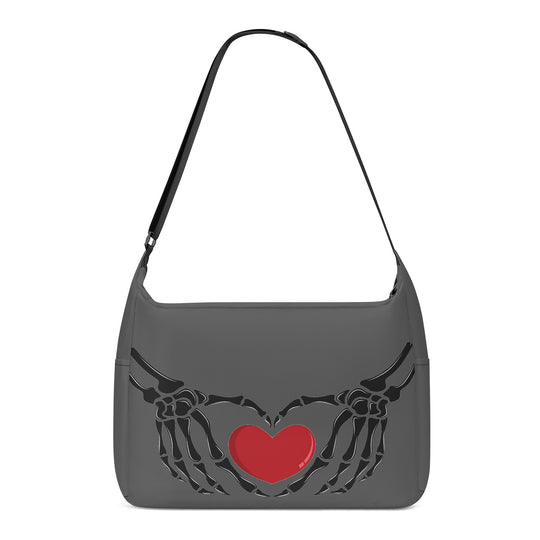 Ti Amo I love you - Exclusive Brand - Davy's Grey - Skeleton Hands with Heart -  Journey Computer Shoulder Bag