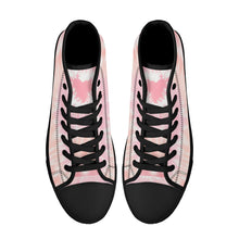 Load image into Gallery viewer, Ti Amo I love you - Exclusive Brand - High-Top Canvas Shoes - Black Soles
