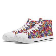 Load image into Gallery viewer, Ti Amo I love you - Exclusive Brand - High-Top Canvas Shoes - White Soles
