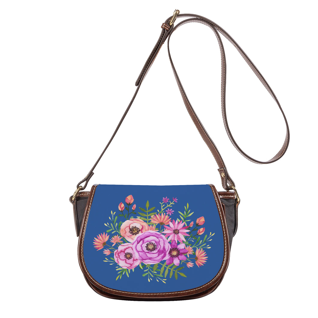 Ti Amo I love you - Exclusive Brand - San Marino - Floral Bouquet - Saddle Bag