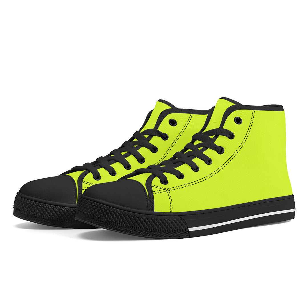 Ti Amo I love you - Exclusive Brand - High-Top Canvas Shoes - Black Soles
