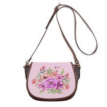 Load image into Gallery viewer, Ti Amo I love you - Exclusive Brand - Cherub Pink - Floral Bouquet -  Saddle Bag
