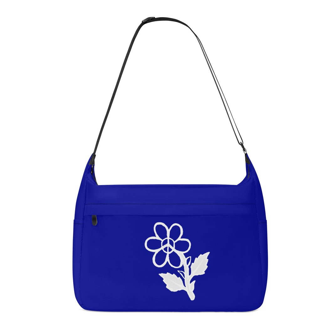 Ti Amo I love you - Exclusive Brand - Cadmium Blue - White Daisy -  Journey Computer Shoulder Bag