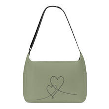 Load image into Gallery viewer, Ti Amo I love you - Exclusive Brand - Artichoke - Double Script Heart - Journey Computer Shoulder Bag
