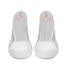 Load image into Gallery viewer, Ti Amo I love you - Exclusive Brand - High-Top Canvas Shoes - White Soles
