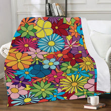 Load image into Gallery viewer, Ti Amo I love you - Exclusive Brand - Colorful Flowers - Blankets
