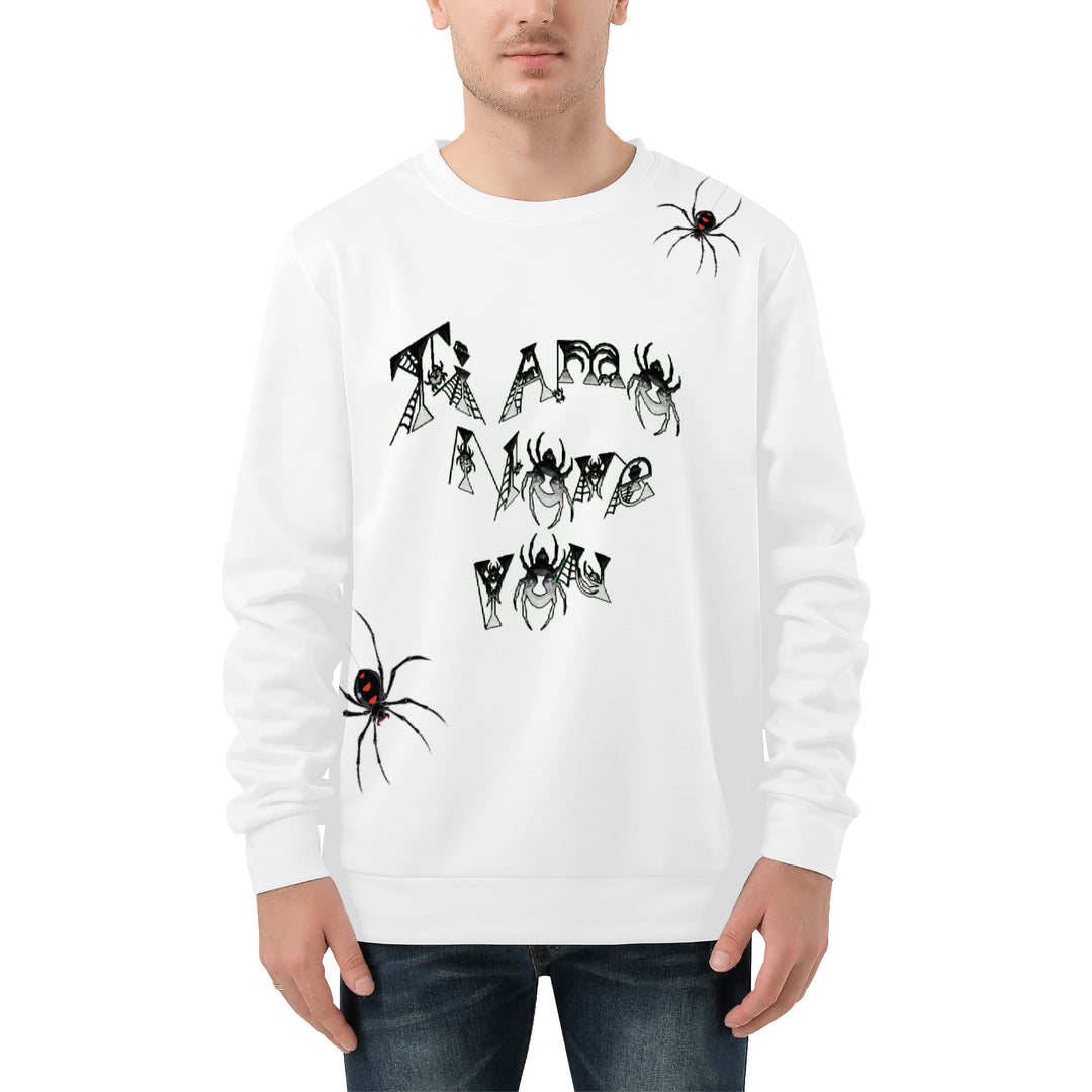 Ti Amo I love you - Exclusive Brand  - White - Spider Logo - Men's Sweatshirt
