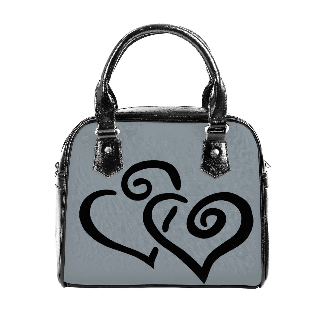 Ti Amo I love you - Exclusive Brand - Instinct - Double Black Heart -  Shoulder Handbag