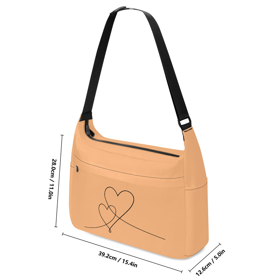 Ti Amo I love you - Exclusive Brand - Macaroni and Cheese - Double Script Heart - Journey Computer Shoulder Bag
