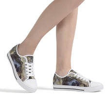 Load image into Gallery viewer, Ti Amo I love you - Exclusive Brand - Low-Top Canvas Shoes With Customized Tongue - White Soles
