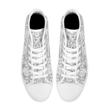 Load image into Gallery viewer, Ti Amo I love you - Exclusive Brand  - High-Top Canvas Shoes - White Soles
