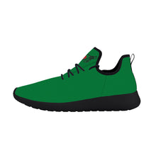 Load image into Gallery viewer, Ti Amo I love you - Exclusive Brand - Fun Green - Skelton Hands with Heart - Mens / Womens - Lightweight Mesh Knit Sneaker - Black Soles
