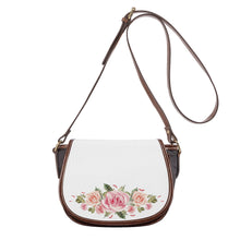 Load image into Gallery viewer, Ti Amo I love you - Exclusive Brand - White - Roses - Saddle Bag
