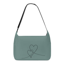 Load image into Gallery viewer, Ti Amo I love you - Exclusive Brand - Blue Smoke -  Double Script Heart - Journey Computer Shoulder Bag
