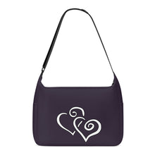 Load image into Gallery viewer, Ti Amo I love you - Exclusive Brand - Bleached Cedar - Double White Heart - Journey Computer Shoulder Bag
