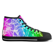 Load image into Gallery viewer, Ti Amo I love you - Exclusive Brand - High-Top Canvas Shoes - Black Soles
