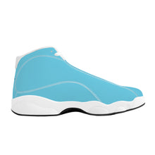 Load image into Gallery viewer, Ti Amo I love you - Exclusive Brand  - Aquamarine Blue - Mens / Womens - Unisex  Basketball Shoes - White Laces
