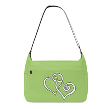 Load image into Gallery viewer, Ti Amo I love you - Exclusive Brand - Wild Willow - Double White Heart - Journey Computer Shoulder Bag
