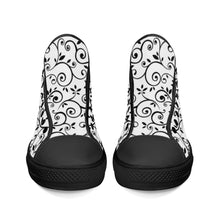 Load image into Gallery viewer, Ti Amo I love you - Exclusive Brand - High-Top Canvas Shoes - White Soles
