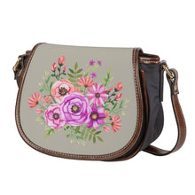 Load image into Gallery viewer, Ti Amo I love you - Exclusive Brand - Thunder - Floral Bouquet - Saddle Bag
