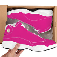 Load image into Gallery viewer, Ti Amo I love you - Exclusive Brand  - Barbie Pink - Womens - Basketball Shoes - White Laces
