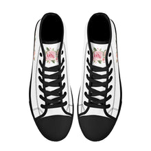 Load image into Gallery viewer, Ti Amo I love you - Exclusive Brand - High-Top Canvas Shoes - Black Soles
