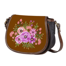 Load image into Gallery viewer, Ti Amo I love you - Exclusive Brand - Chocolate - Floral Bouquet - Saddle Bag
