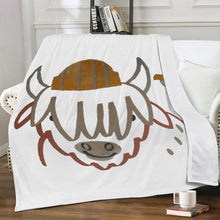 Load image into Gallery viewer, Ti Amo I love you - Exclusive Brand - White - Cow -  Blankets
