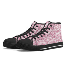 Load image into Gallery viewer, Ti Amo I love you - Exclusive Brand - High-Top Canvavs Shoes - Black Soles
