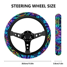 Load image into Gallery viewer, Ti Amo I love you - Exclusive Brand - Blue Zodiac, Curious Blue, Malachite, Purple Heart - Tie-Dye - Car Steering Wheel Covers
