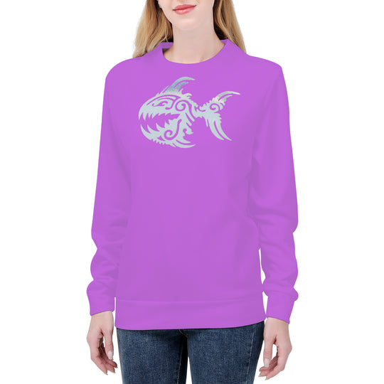 Ti Amo I love you - Exclusive Brand  - Lavender - Angry Fish - Women's Sweatshirt