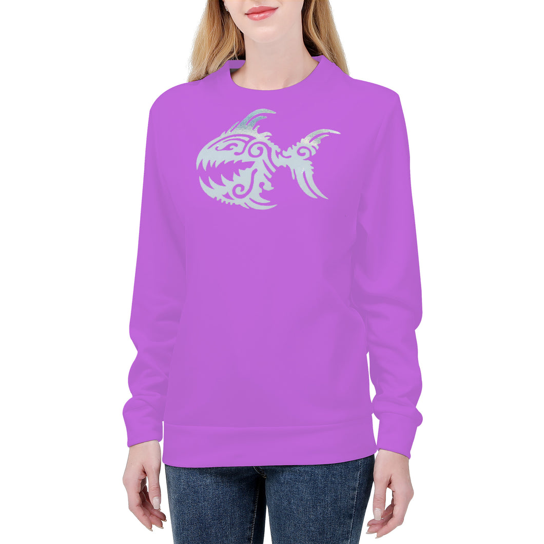 Ti Amo I love you - Exclusive Brand  - Lavender - Angry Fish - Women's Sweatshirt