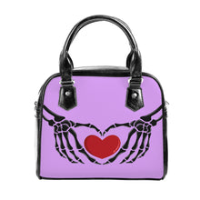 Load image into Gallery viewer, Ti Amo I love you  - Exclusive Brand - Perfume - Skeleton Hands with Heart - Shoulder Handbag
