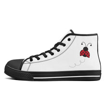 Load image into Gallery viewer, Ti Amo I love you - Exclusive Brand - Ladybug - High-Top Canvas Shoes - Black Soles
