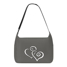 Load image into Gallery viewer, Ti Amo I love you - Exclusive Brand - Chicago - Double White Heart - Journey Computer Shoulder Bag
