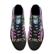 Load image into Gallery viewer, Ti Amo I love you - Exclusive Brand - High-Top Canvas Shoes - Black Soles
