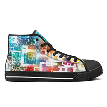 Load image into Gallery viewer, Ti Amo I love you - Exclusive Brand - High-Top Canvas Shoes - Black Soles
