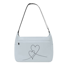 Load image into Gallery viewer, Ti Amo I love you - Exclusive Brand - Geyser - Double Script Heart - Journey Computer Shoulder Bag
