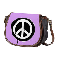 Load image into Gallery viewer, Ti Amo I love you - Exclusive Brand - Perfume - Peace Sign - Saddle Bag
