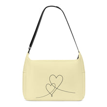 Load image into Gallery viewer, Ti Amo I love you - Exclusive Brand - Blond -  Double Script Heart - Journey Computer Shoulder Bag
