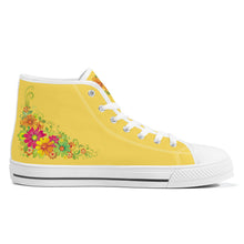 Load image into Gallery viewer, Ti Amo I love you - Exclusive Brand - High-Top Canvas Shoes - White Soles
