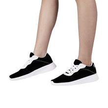 Load image into Gallery viewer, Ti Amo I love you  - Exclusive Brand  - Black  - Mens / Womens - Air Mesh Running Shoes - White Soles
