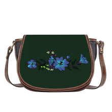 Load image into Gallery viewer, Ti Amo I love you - Exclusive Brand - Celtic - Blue Floral - Saddle Bag
