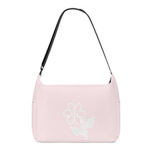 Load image into Gallery viewer, Ti Amo I love you - Exclusive Brand - Wisp Pink - White Daisy - Journey Computer Shoulder Bag
