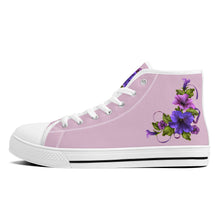 Load image into Gallery viewer, Ti Amo I love you - Exclusive Brand - High-Top Canvas Shoes - White Soles
